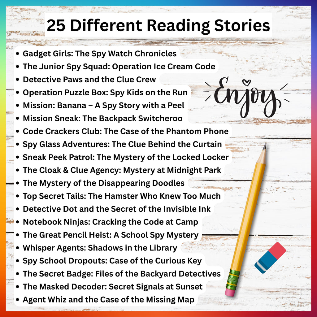 Spy & Detective Reading Stories